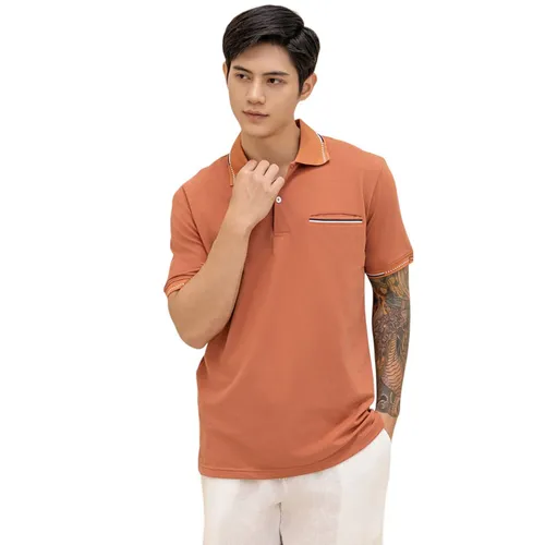 Áo Thun Nam F2 Fashion & Freedom Cotton TC391-DO GACH-S-0924 Màu Đỏ Gạch Size S