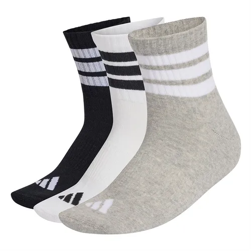 Set 3 Đôi Tất Adidas Cushioned 3-Stripes 3P Ankle Socks KC9618 Phối Màu Size S