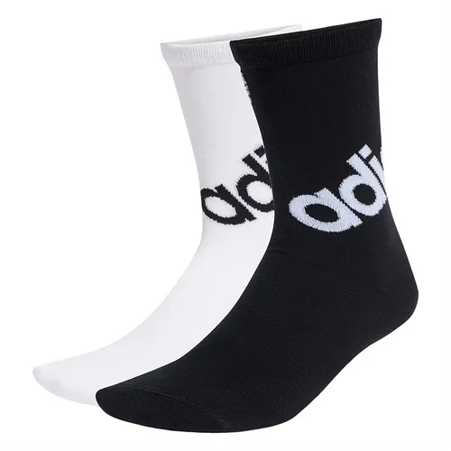 Set 2 Đôi Tất Adidas Linear 2-Pack Crew Màu Trắng Đen Size XS