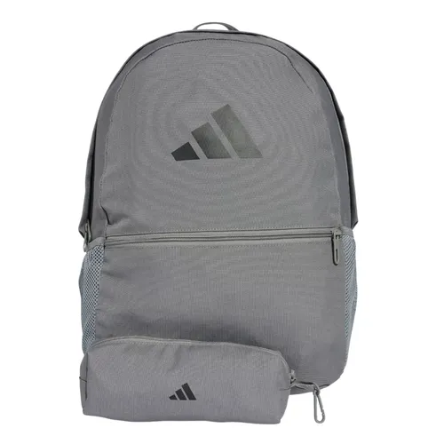 Balo Unisex Adidas Kèm Túi Đựng Bút Chì JD3092 Màu Xám