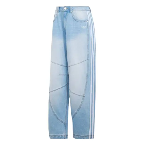Quần Jean Nữ Adidas Denim Barrel Pants LE5888 Màu Xanh Nhạt Size 2832