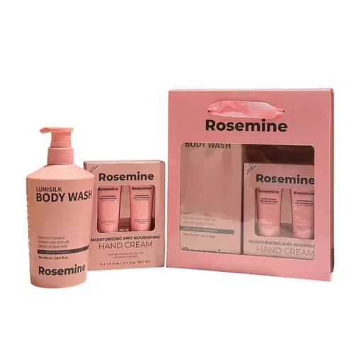 Bộ Sản Phẩm Chăm Sóc Da Rosemine Body Wash + Hand Cream Gift Set