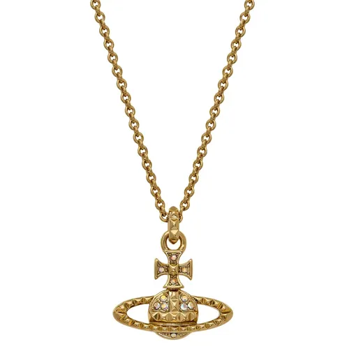 Dây Chuyền Vivienne Westwood Mayfair Bas Relief Pendant Necklace Màu Vàng Gold
