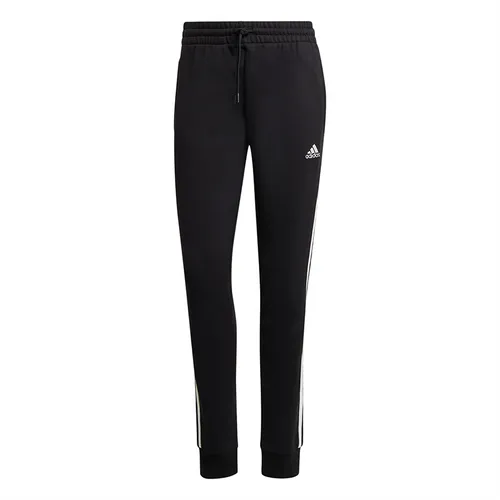 Quần Dài Nữ Adidas Essentials 3-Striped Fishbone Knit Fabric Ribbed Cuff Pants IC8770 Màu Đen Size S