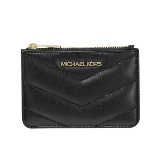Ví Nữ Michael Kors MK Small Quilted Jet Set Travel Coin Purse 35R4GTVP1V Màu Đen