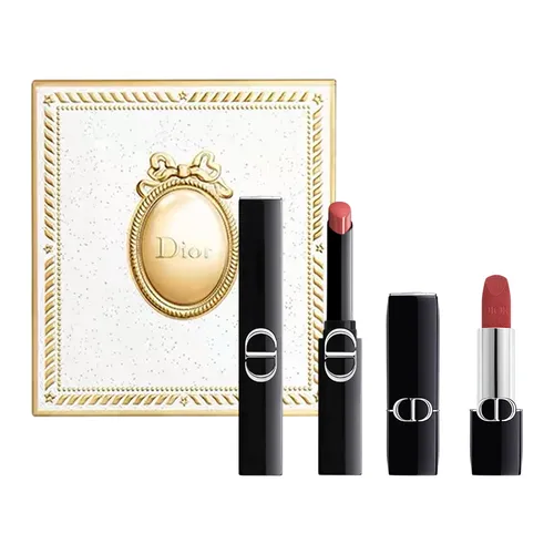 Set Son Dior Rouge Dior On Stage 226 Daring Blush + Velvet 720 Icone Kèm Hộp Quà