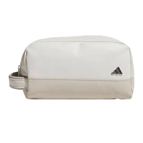 Túi Cầm Tay Adidas Pu Leather 2 Zip Pouch JZ4379 Màu Xám Nhạt
