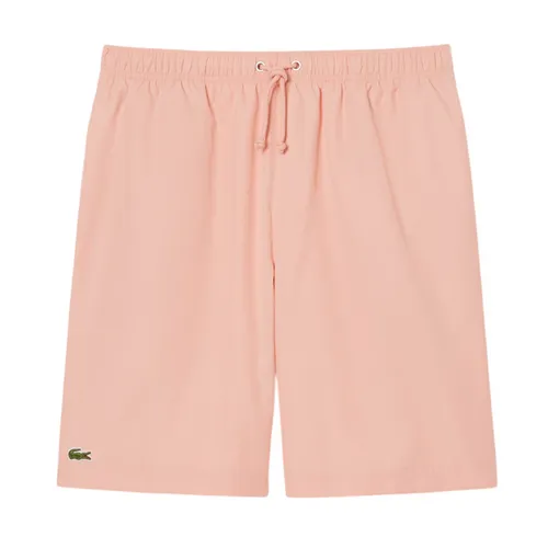 Quần Short Nam Lacoste Lightweight Diamond Taffeta Sport Shorts GH353T - UI2 Màu Hồng Size 3