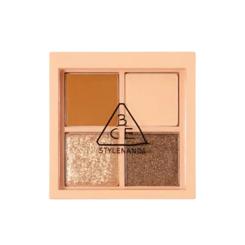 Bảng Phấn Mắt 3CE Multi Eye Color Palette Tone Almond Fudge Mini 4 Ô Màu 3.2g