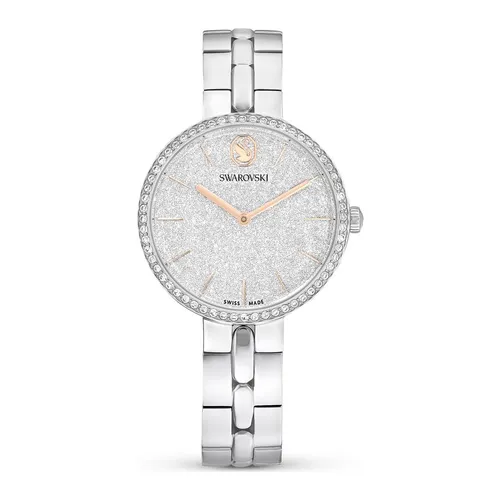 Đồng Hồ Nữ Swarovski Cosmopolitan Watch Swiss Made, Metal Bracelet, Silver Tone, Stainless Steel 5742475 Màu Bạc