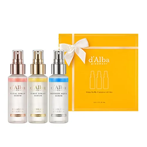 Set Xịt Khoáng Serum d'Alba White Truffle 3 Solutions Gift Box 50ml x 3