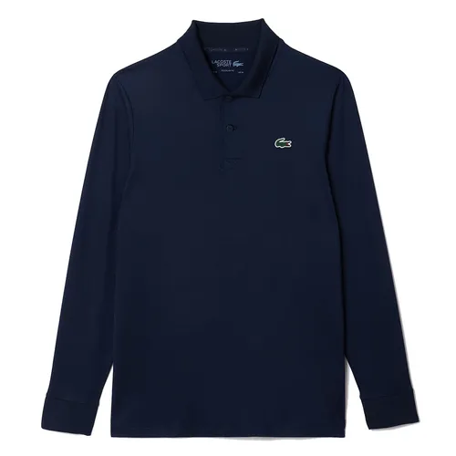 Áo Polo Dài Tay Nam Lacoste Long Sleeve Ultra Dry Jersey Golf Shirt DH2615-423 Màu xanh Navy Size 3
