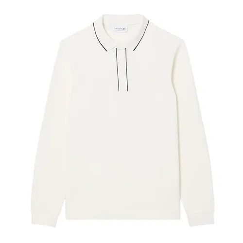 Áo Polo Dài Tay Nam Lacoste Regular Fit Long Sleeved Paris Polo Shirt PH9988 70V Màu Trắng Size 3