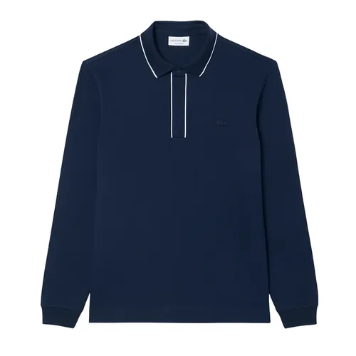 Áo Polo Lacoste Regular Fit Long Sleeved Paris Polo Shirt PH9988 166 Màu Xanh Navy Size 3