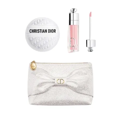 Set Gift Kem Dưỡng Đa Năng Dior Le Baume 50ml + Son Dưỡng Dior Maximizer 001 + Túi Nơ Trắng Kim Tuyến Limited