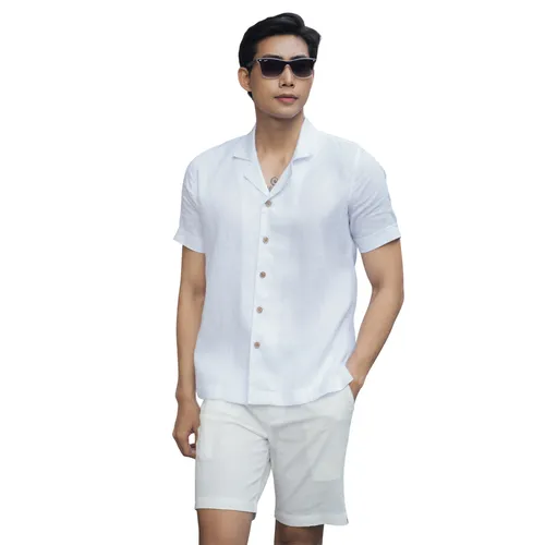 Quần Short Nam F2 Fashion & Freedom Linen SN21-T-29-0621 Màu Trắng Size 29