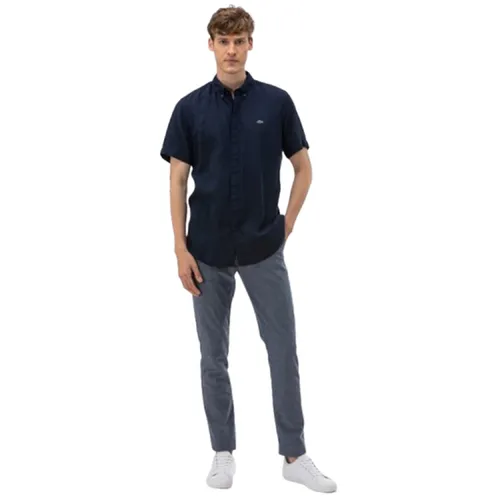 Quần Âu Nam Lacoste Kaki Slim HH0025 - 25L Màu Xanh Than Size 34