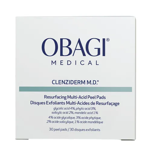 Tẩy Tế Bào Chết Obagi Clenziderm M.D. Resurfacing Multi-Acid Peel Pads 30 Miếng