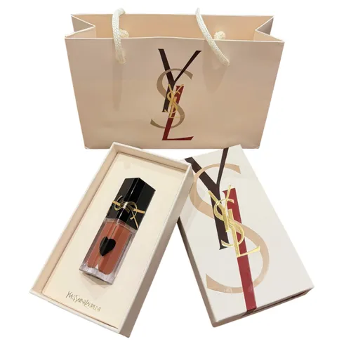 Set Son Kem Yves Saint Laurent YSL The Inks Vinyl Cream 616 Màu Cam San Hô + Hộp Quà + Túi YSL