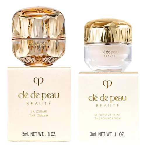 Set Kem Dưỡng Da Clé de Peau La Crème 5ml Và Kem Nền Le Fond De Teint The Foundation 3ml