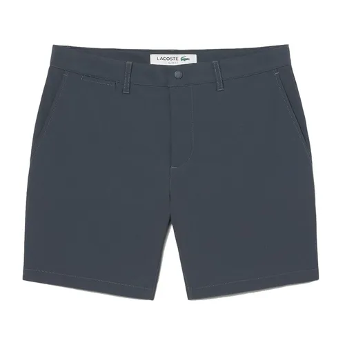 Quần Short Nam Lacoste Men's Slim Fit Commuter FH3014-S5T Màu Xám Đậm Size 30