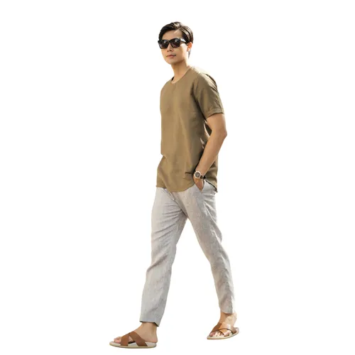 Quần Dài Nam F2 Fashion & Freedom Linen DN09-X-29 Màu Xám Size 29