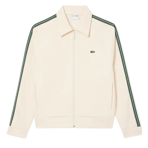 Áo Khoác Nỉ Lacoste Men's Made In France Zip-Up Sweatshirt SH5927 XFJ Màu Kem Size 4
