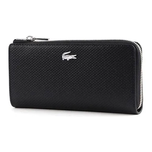 Ví Nam Lacoste Slim Zip Wallet Black NF3580 - 000 Màu Đen