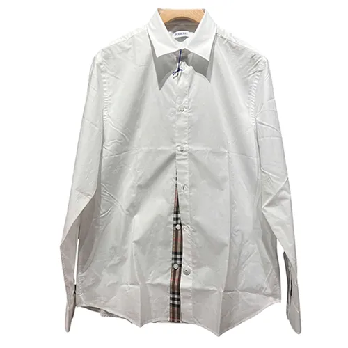Áo Sơ Mi Nam Burberry Cotton Formal In White Màu Trắng Size L