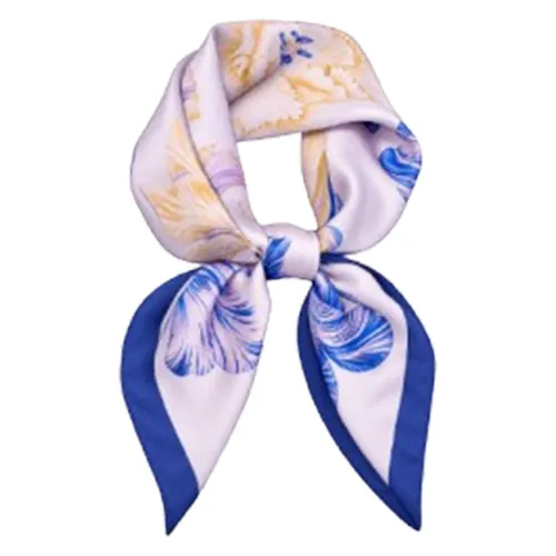 Khăn Choàng Nữ Kya Jewel Azure Flower SC94 Màu Tím
