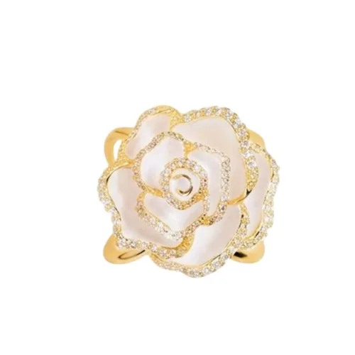 Cài Khăn Nữ Meri Rose Allure BR132 Màu Vàng