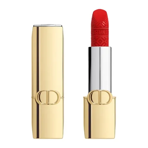 Son Dior Rouge Dior Lipstick Limited Edition Golden Case 999 Velvet Finish Màu Đỏ Tươi
