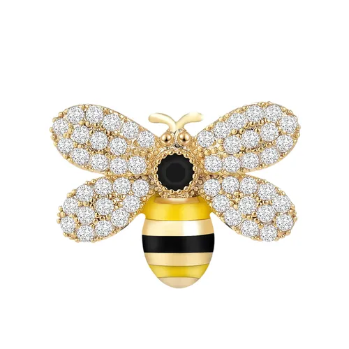 Cài Áo Nữ Meri Honey Glow BR585 Màu Vàng/Đen