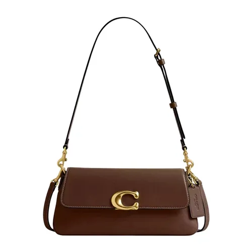 Túi Đeo Vai Nữ Coach Jet Shoulder Bag Dark Brown Màu Nâu Đậm