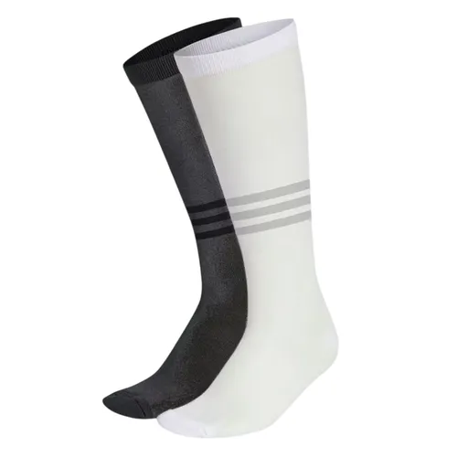 Set 2 Đôi Tất Cổ Cao Adidas Sheer High Crew Socks 2 Pairs KD8364 Màu Đen/Trắng Size XS