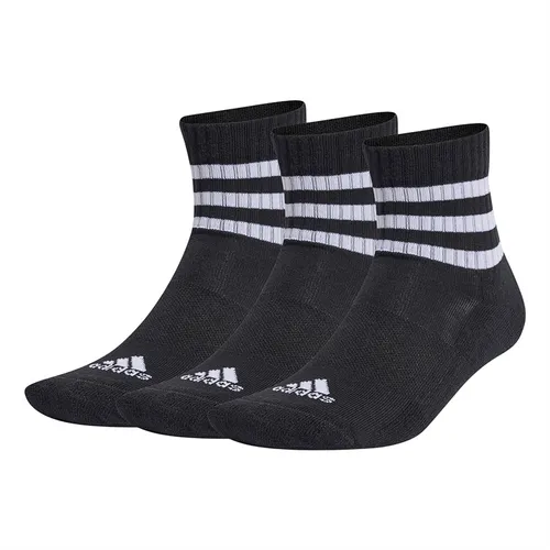 Set 3 Đôi Tất Adidas Low Cut Cushioned 3-Stripes Sportswear Socks IC1317 Màu Đen Size S