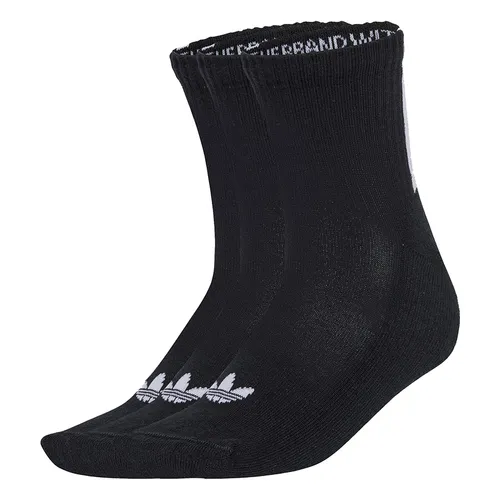 Set 3 Đôi Tất Unisex Adidas 3S 1/4 Socks 3P JV7426 Màu Đen Size S