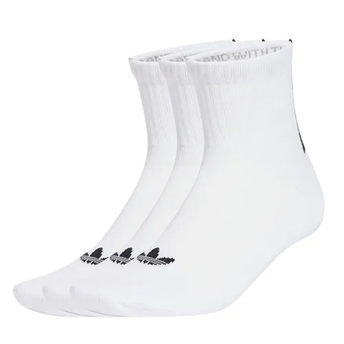 Set 3 Đôi Tất Unisex Adidas 3S 1/4 Socks 3P JV7423 Màu Trắng Size S