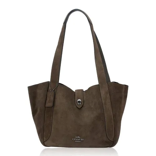 Túi Tote Nữ Coach Hadley Turnlock Tote CCC76 Màu Xanh Quân Đội