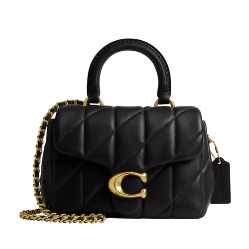 Túi Xách Tay Nữ Coach Tabby Top Handle Bag With Quilting Leather CCC12 Màu Đen