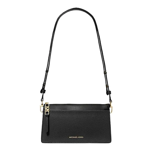 Túi Đeo Chéo Nữ Michael Kors MK 32H3G8EC7L Black Empire Large Leather Convertible Crossbody Bag Màu Đen
