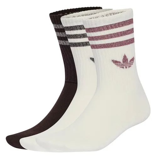 Set 3 Đôi Tất Unisex Adidas Ankle Socks With 3 Stripes Of Sparkle KR4214 Phối Màu Size XS