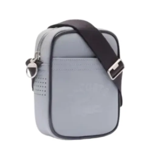 Túi Đeo Chéo Unisex Lacoste Club 1930 Petit Piqué Effect Vertical Satchel NU4964 - Q52 Màu Xám