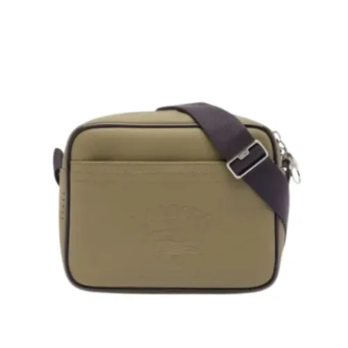 Túi Đeo Chéo Unisex Lacoste Medium Club 1930 Petit Piqué Reporter Bag NU4850 - R63 Màu Xanh Olive