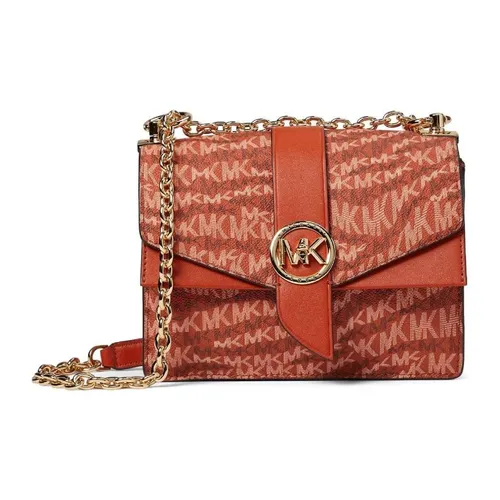 Túi Đeo Chéo Nữ Michael Kors MK Greenwich Small Crossbody Bag Màu Cam