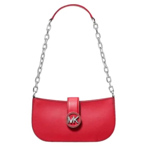 Túi Đeo Vai Nữ Michael Kors MK Carmen Small Shoulder Bag 35H3SNMC0L Màu Đỏ