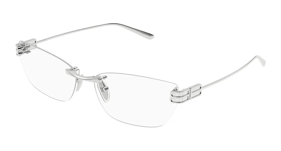Gọng Kính Nữ Balenciaga BB0490O 001 Màu Bạc – Balenciaga