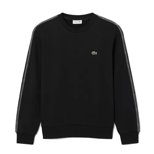 Áo Nỉ Sweater Nam Lacoste Stripe Band Fleece Sweatshirt SH0891 - 031 Màu Đen Size 3