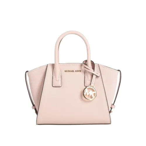 Túi Đeo Chéo Nữ Michael Kors MK Avril Extra-Small Leather and Suede Satchel Màu Hồng
