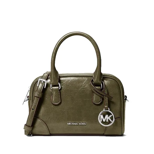 Túi Đeo Chéo Nữ Michael Kors MK Thompson Extra-Small Distressed Convertible Satchel 35F5S7OC0Y Màu Xanh Olive